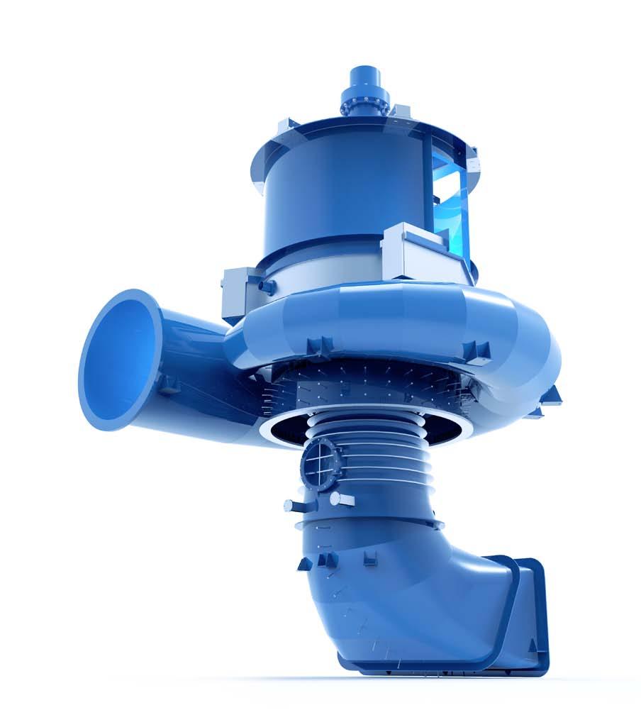 Vertical volute pump PRODUCT BENEFITS Individual hydraulic dimensioning and design of the volute casing for specific output characteristics Optimum flow achieved in the volute thanks to individual
