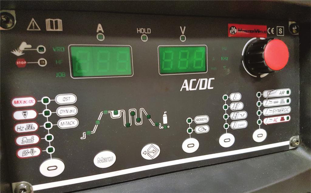 Functions TIG AC-TIG AC/Pulse Mix AC/DC Extra Fusion