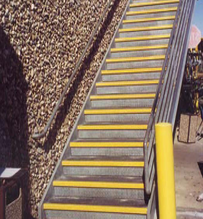GRP stair tread covers EASI TRED Visuline Easi Tred covers are a convenient way to provide solid slip resistant footing for existing treads that are still structurally sound.