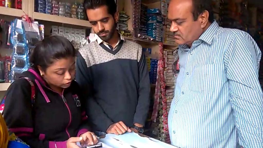 digitally functioning payment receivers. The students canvassed for digital payment to both the shop owner and customer (Video clip available).