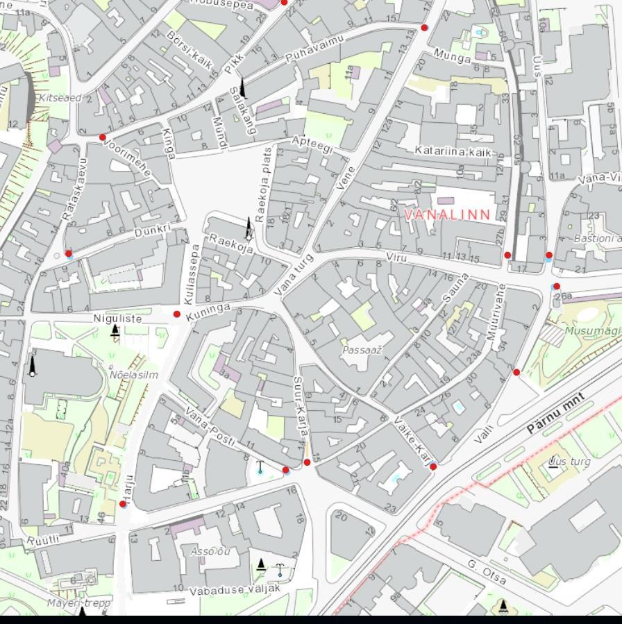 Figure 2 Map of the Old Town area showing where traffic signage restricts entry after 10:00am.