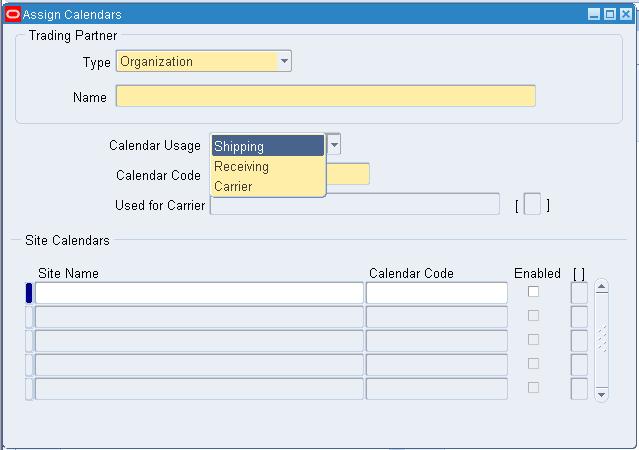Assign Calendars window 2. Define the calendar that you want to use. 3. Run Collection. 4. Run an ATP-enabled plan if the profile INV: Capable to Promise is set to ATP/CTP Based on Planning Output.