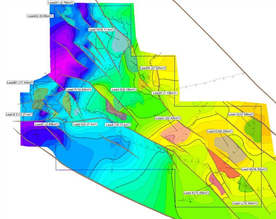 Seismic Upside Gas & Oil Identified multiple new large conventional targets, significantly, many at relatively shallow depths NSAI certified resources estimates of up to 910 MMBBL oil and 3.