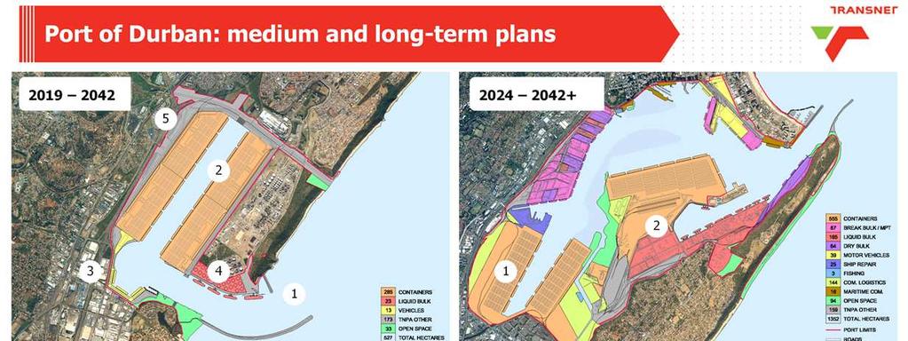 MEDIUM-TERM LAYOUT In the medium term, the planning for the development of the port will be dominated by the airport site expansion.