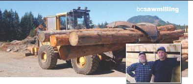 The partnership between George Donnelly (above, left) and Fred Neuffer of Cowichan Lake Timber has worked out well.