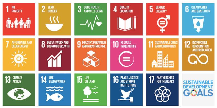 goals (SDGs) to transform our world: Goal 1: No Poverty Goal 7: Affordable and Clean Energy Goal 8: Decent work and economic growth Goal 9: Industry, Innovation and Infrastructure Goal 11: