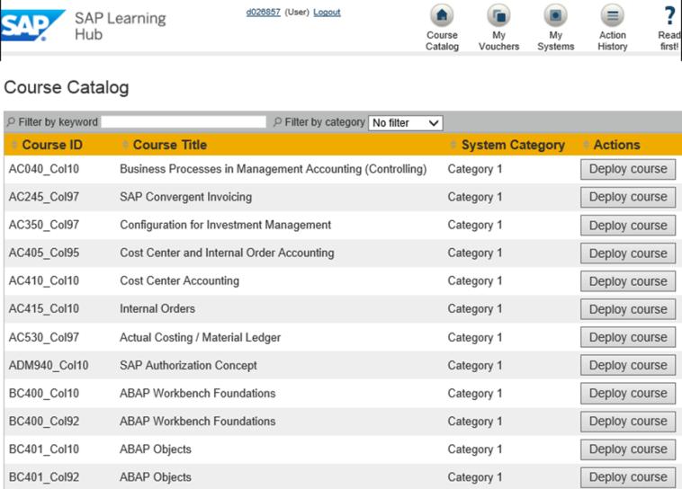 SAP Live Access Exclusive right to purchase training-system access SAP Live Access environment Enhances learning experience with SAP Learning Hub Provides access to preconfigured training systems