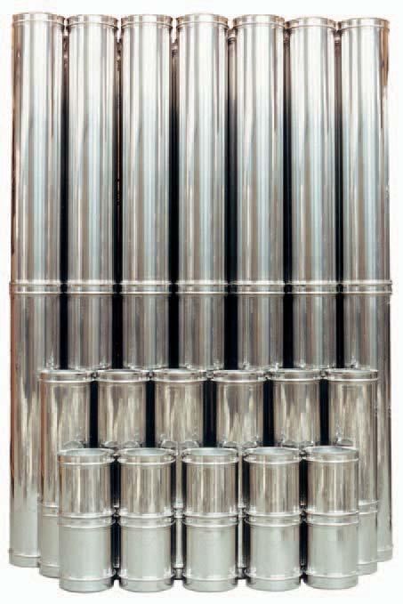 AISI 316 L stainless steel inner wall (austenitic stainless steel 18/10 Mo with low carbon content, grade UNI X, CrNiMo 171). Thickness: 0.5 mm.