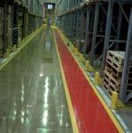 Application is a high gloss 100% solid, UV curing, permanent industrial floor coating intended for use on concrete floors. The Kemiko product range is cured using proprietary Quaker UV curing units.