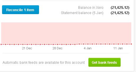 bank. If your bank has an agreement with Xero to provide bank feeds, you can activate those feeds by clicking Get Bank Feeds.
