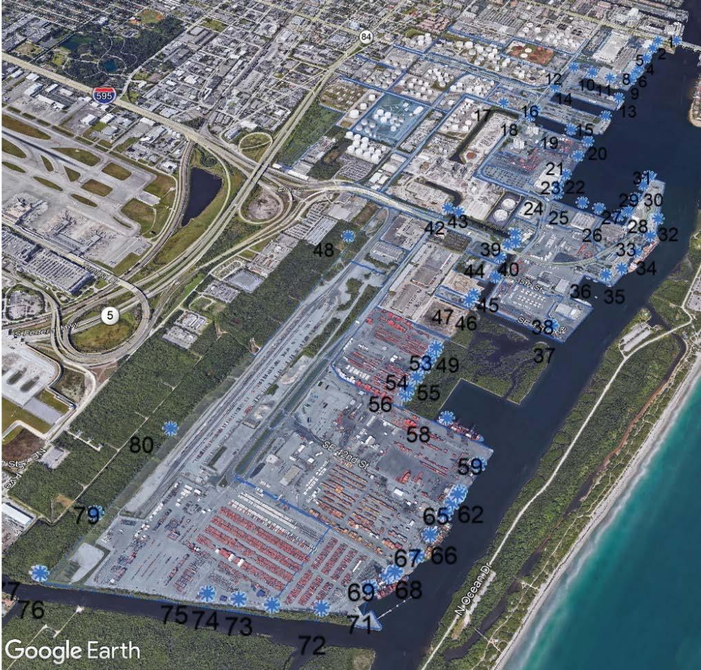 Task 1: Existing Conditions Port Everglades Outfall Discharge Locations