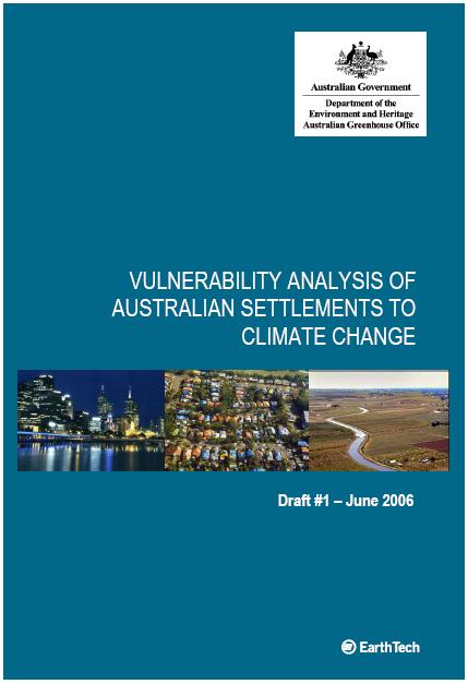 Vulnerability Atlas of Australian Settlements Easily accessible and informative