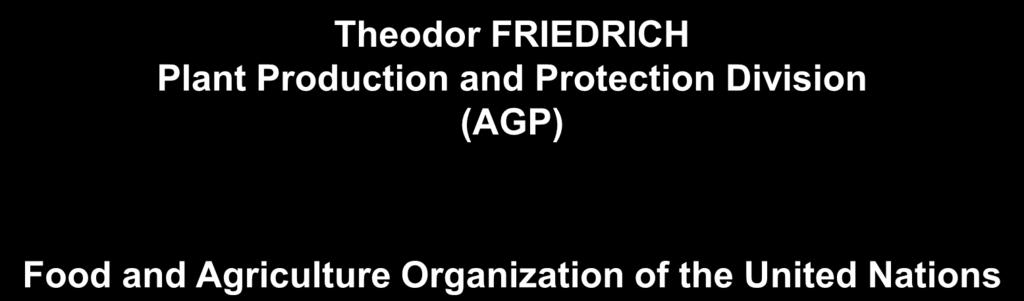 the Pacific Theodor FRIEDRICH Plant Production and