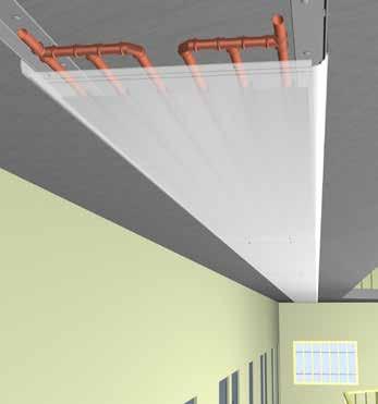 Installation Surface Mounted Performance Features The Ceiling Mounted / Recessed Aluminium Frengerwarm Radiant Panel is designed to provide heat output in excess of 450 W/m², (based on F&R 82/71 C,