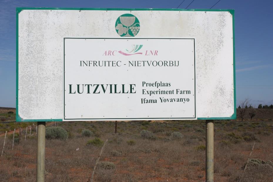 Uganda Lutzville Orania Hopetown Lutzville: ARC research farm