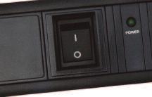 units when fitted to the front 19" mountings Unit overall rating 13A, 250V 7 Way horizontal PDU surge PDU switch 4 Way BS1363 Horizontal Mounting PDU - Switched 13 AMP PSH04DC21SN3DB 5 Way BS1363