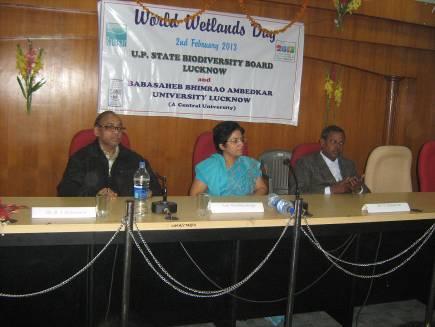 A power point presentation competition on "Biodiversity in Wetlands "was organized at Department of Applied Animal Sciences, B.B. Ambedkar University.