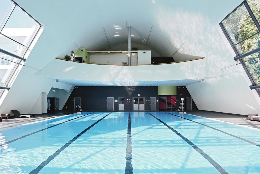 pools and spa rooms, in any interior area where moisture and humidity are prone to spread extensively, Knauf AQUAPANEL Ceiling System is the ideal solution.