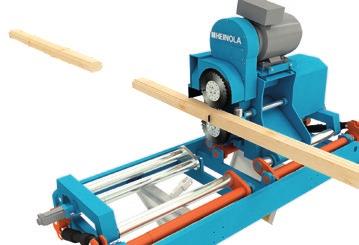 HEINOLA SYNCRO CUTTING SYSTEM USES BOTH SAW BLADES EQUALLY BOTH CUTTING SHAFTS are guided using their cutting height so that the point where the two saw blades meet is in the centre of the cant being