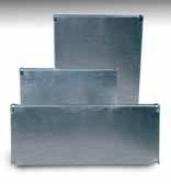 Cable entry --Cable entry covers with adjustable opening, manufactured in galvanised steel with a thickness of 1.2 mm.