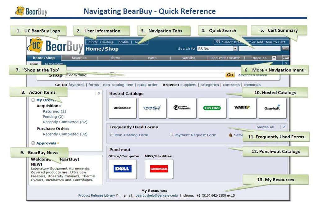 2.4 Exercises Before we begin the exercises, let s look at the BearBuy Homepage and how to