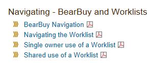 Click on @BearBuy Training folder. Click on Login to BearBuy Training file.