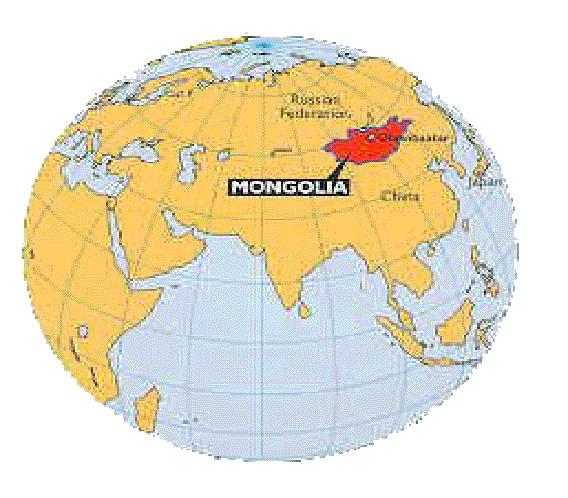 GEOGRAPHY Location: Northern Asia, between China and