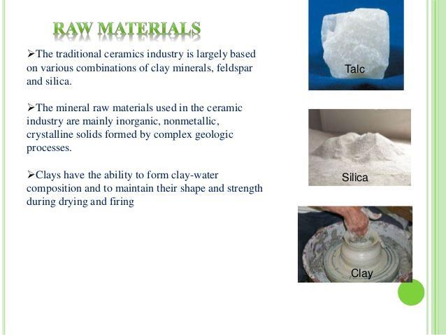 Materials used in