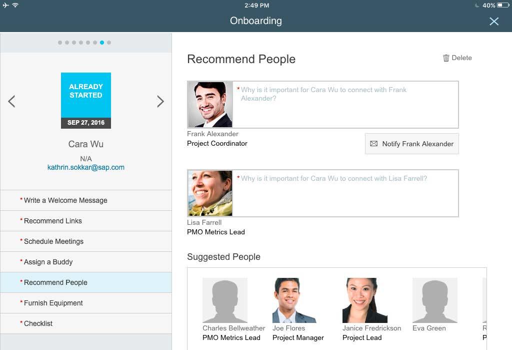 Simplify onboarding, cross-boarding, and offboarding to support new hires, hiring