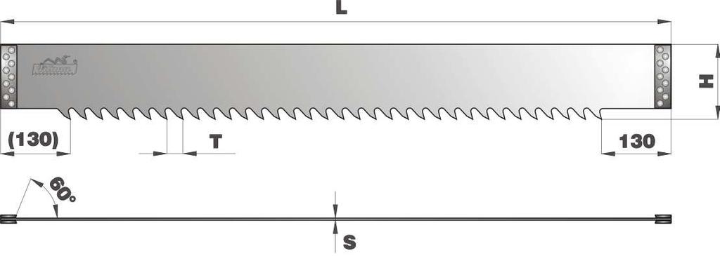 Machine gang sawblades can be stellite - tipped. The gang saw blades are produced with the No. of teeth according to the customer s wish.