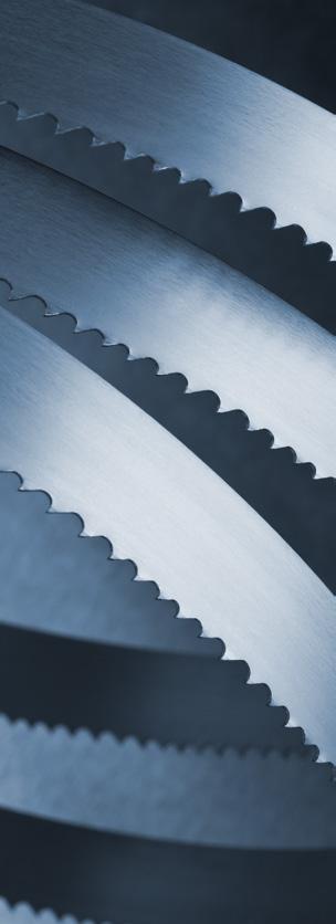 teeth tips made of HSS M51 which contains 10% of cobalt and 10% of tungsten» teeth tips hardness up to 69 HRC» precision-made toothing with CBN technology» extremely high lifetime of a band saw blade