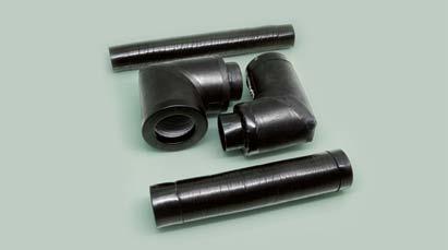 PVC hose features a guide tunnel which can be used for cables or an