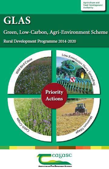 Role of TEAGASC: Axis 2: Improving the environment and the countryside by supporting land management GLAS Agri-Environmental Scheme Green Low Carbon Agri-
