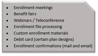 4 Distinguished service feature Webinars Navia can establish a webinar or teleconference schedule for the Client during open enrollment.
