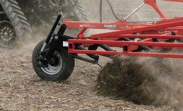 In hard, crusted or cloddy soils, the wider shank positioning and 100 percent sweep coverage effectively mix soil particles and break down clods.