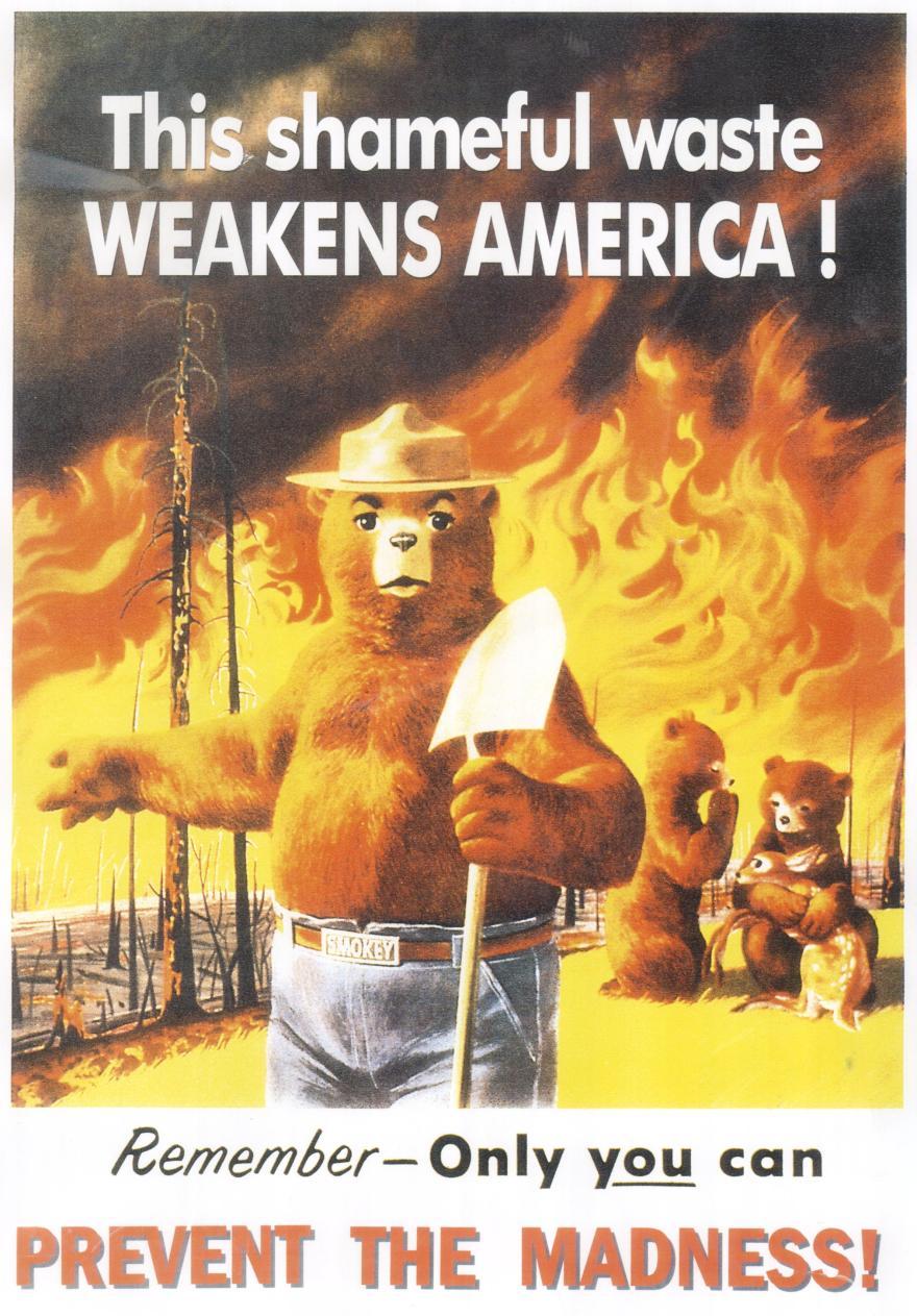 US Fire Management In the early 1900s, the US viewed fire as destructive and deadly. A policy of fire suppression started. All fires were to be put out.