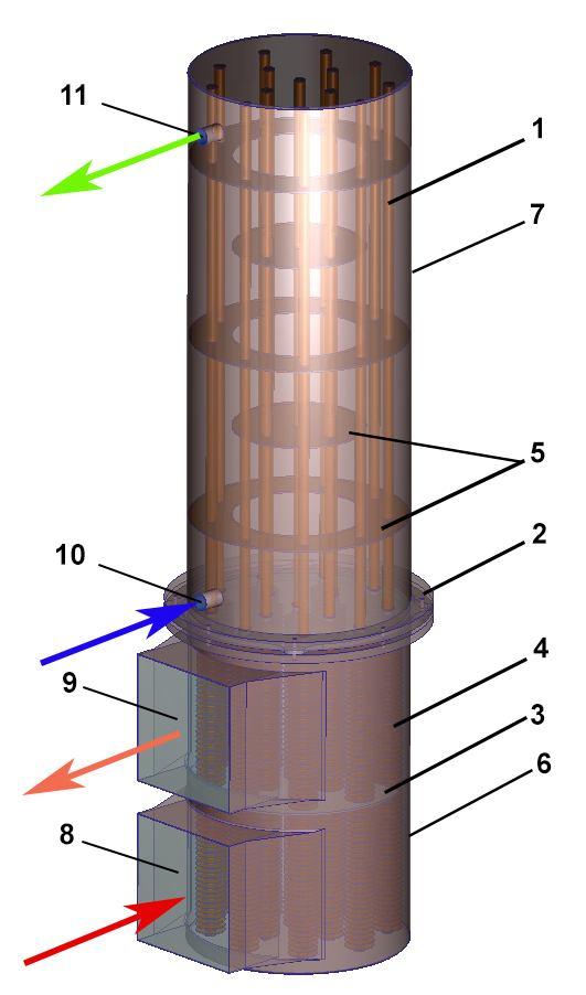 air before it is inserted in rooms. (Burlacu, 2017 a, b; Burlacu, 2009; Burlacu, 2007) realized a study with a heat pipe heat exchanger which can be used in industrial areas.