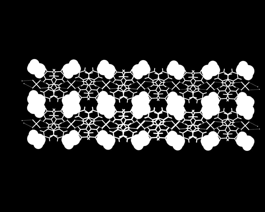 Methanol molecules (shown in space  