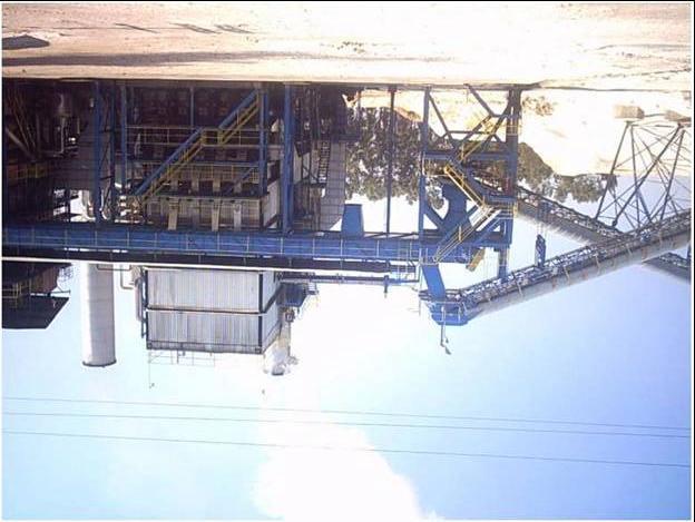 Aerial view of the sugar plant