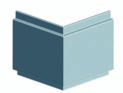 Cladding profiles in aluminium with bended