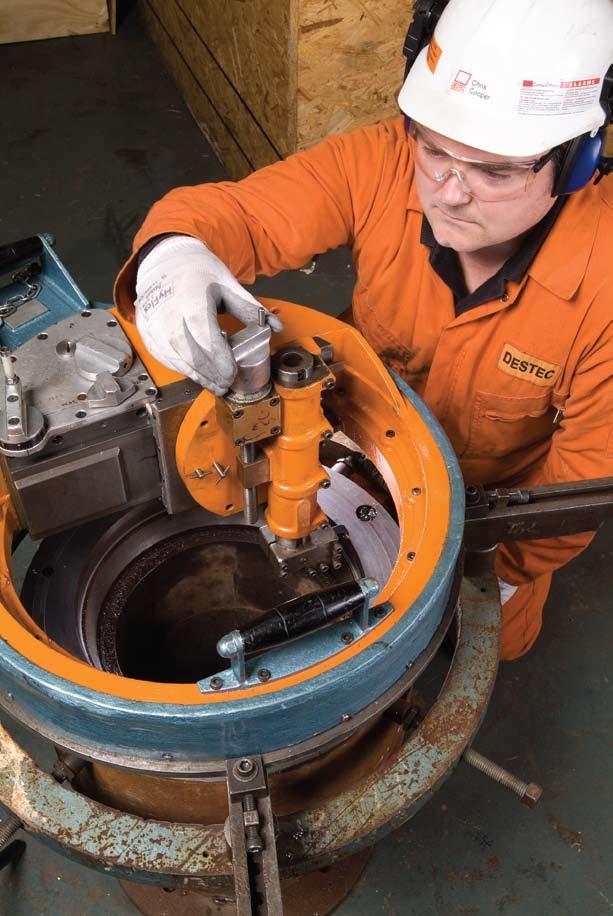 DESTEC ON-SITE SERVICES Destec engineering has specialised in on-site machining for over 30 years.