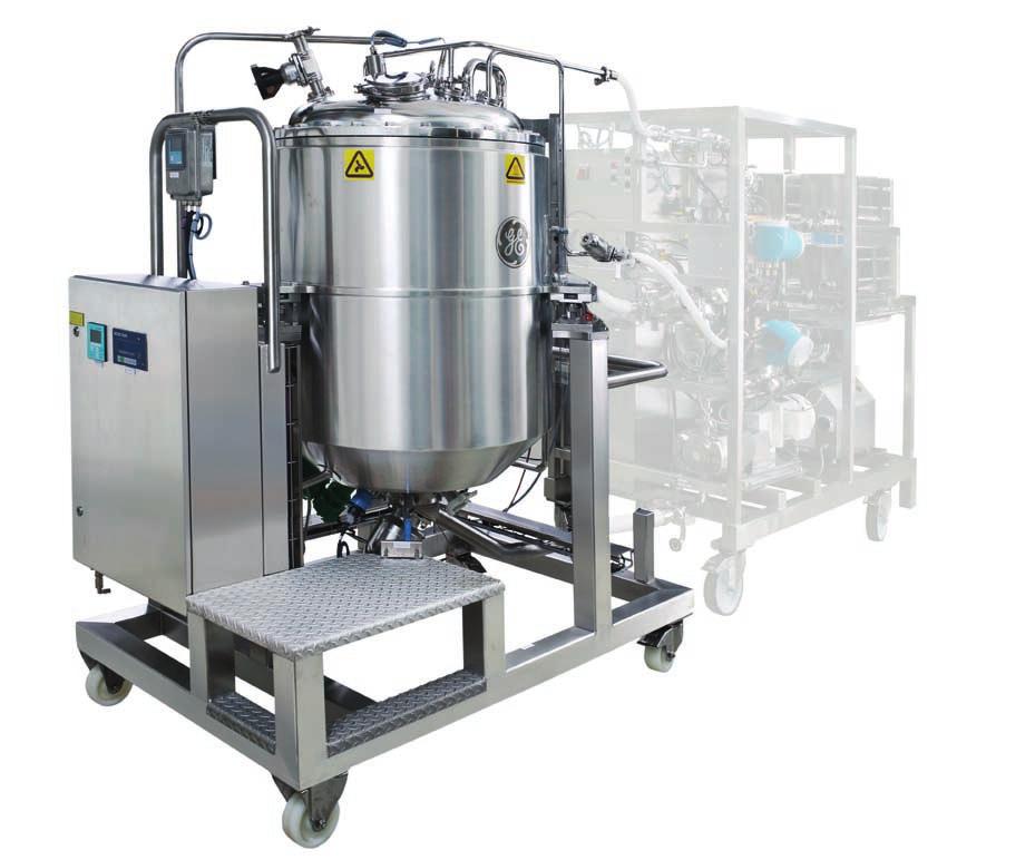 Fig 1. UniFlux integrated tanks allow automated cross-flow filtration with UNICORN system control.