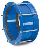 The range is suitable for ductile and grey cast iron, steel, PVC and GRP pipes for water and wastewater applications.