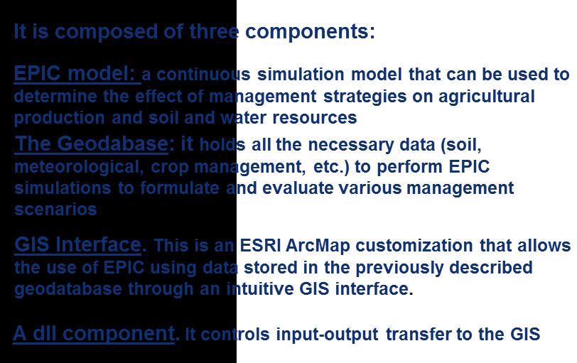 GIS-EPIC: INFRASTRUCTURE CONCEPTUAL OVERVIEW A