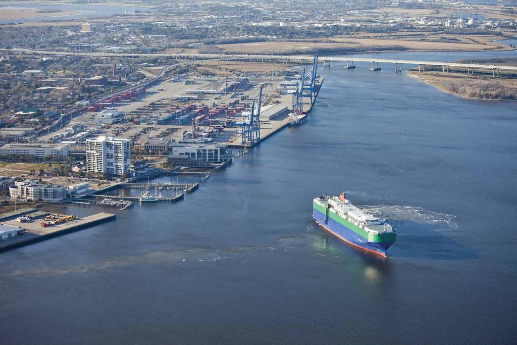 Offers five terminals and expertly handles diverse cargo including containerized, breakbulk and rolling stock, and cruise operations Information provided by Charleston Regional Alliance www.crda.