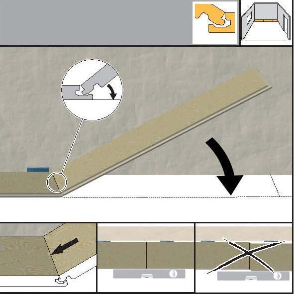 Installing Under Door Casings: Cut off Protruding locking groove side