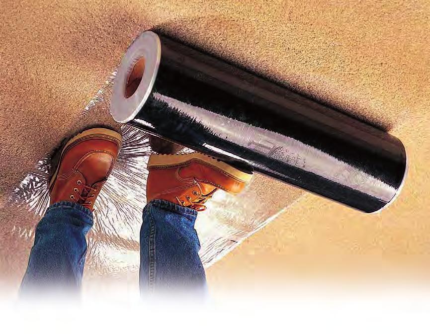 CARPET MASKING FILM 3 mil, self-adhering polyethylene film. Highly resistant to tearing and scuffing, as well as slip-resistant. Easily removed, leaving no residue.