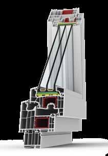 One of the best window profiles on the market delivers heat transfer coefficients that surpass all other systems available on the market, ideally meeting the requirements of passive building design.