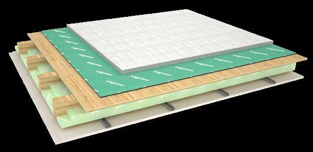 FLOORS WALLS ELASTIC JUNCTION 1 2 3 4 5 6 7 8 Product L nw (db) R w (db) U (W/m 2 K) Upgrei 44 67,2 1. Floor finishing, th. 15 mm 3. Acoustic insulation UPGREI 4. Timber joists floor, th. mm 5.
