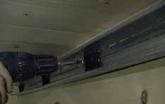 Suspended ceiling between beams Install the